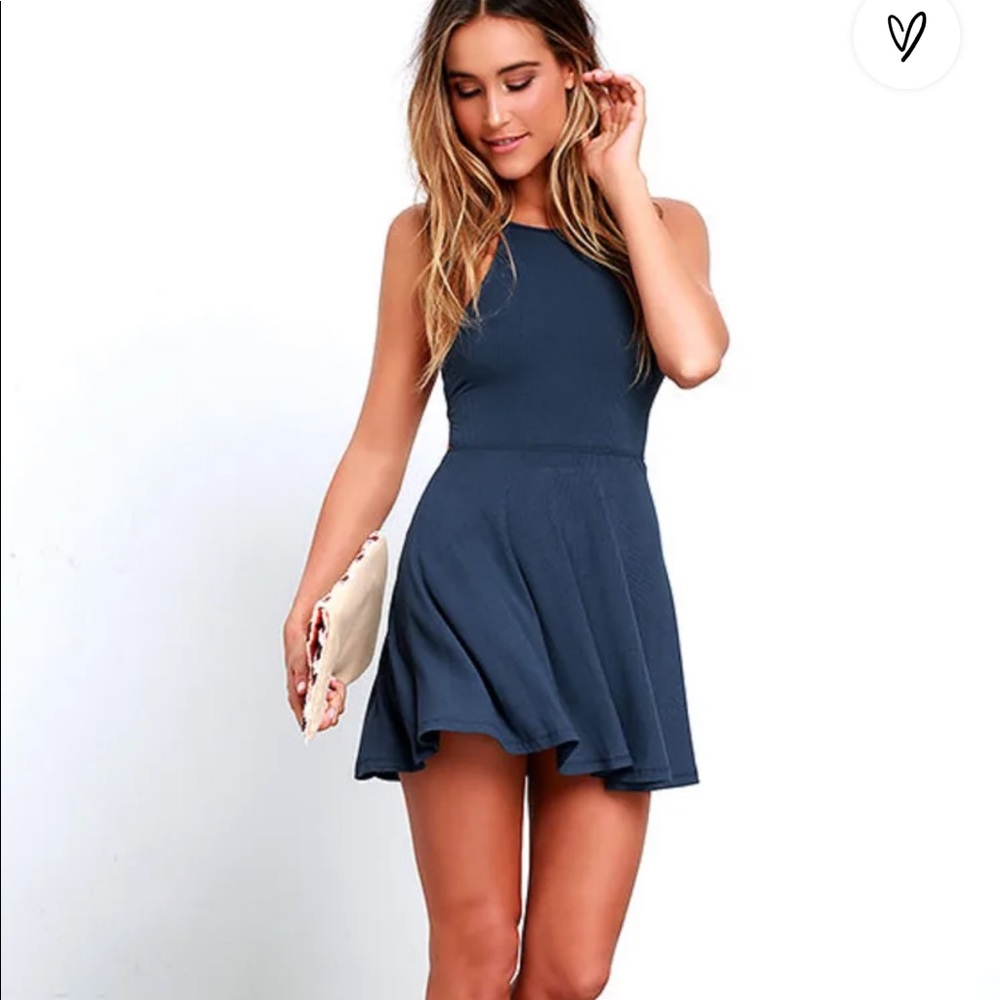 Tied together blue lulus dress
